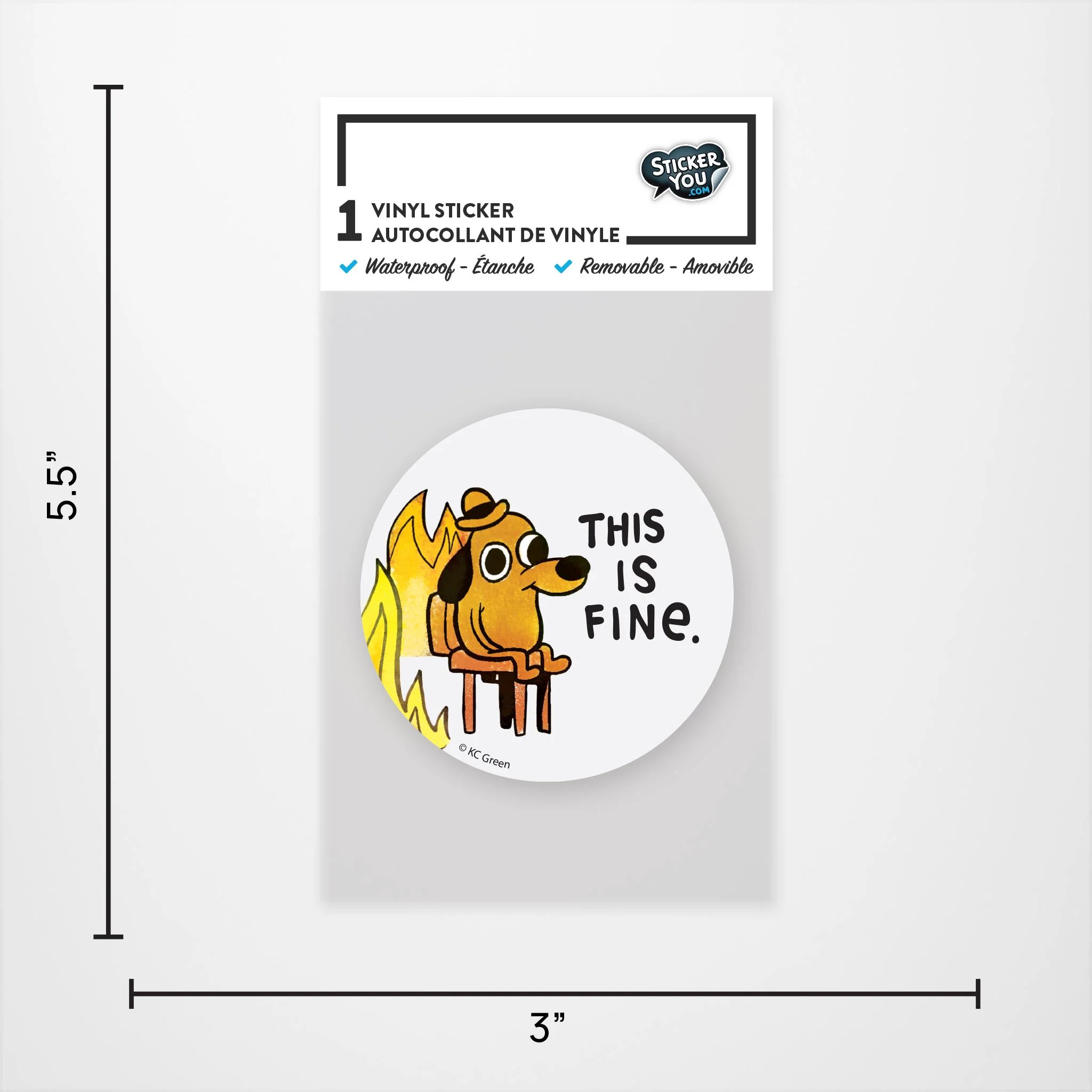 This is Fine Vinyl Sticker - Image 3