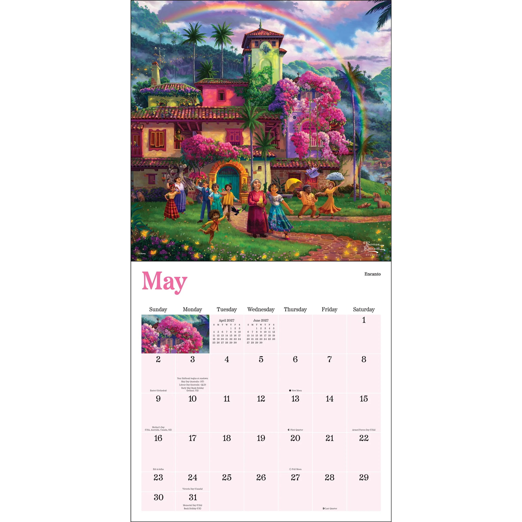 Thomas Kinkade Disney Dreams Collection 2027 Wall Calendar - Image 4