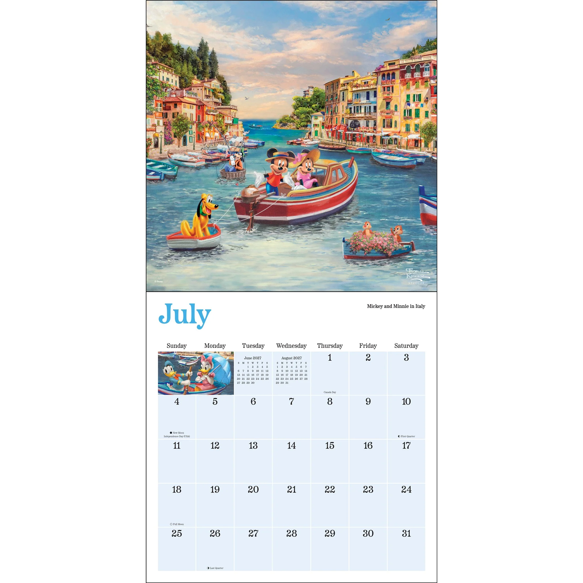 Thomas Kinkade Disney Dreams Collection 2027 Wall Calendar - Image 5