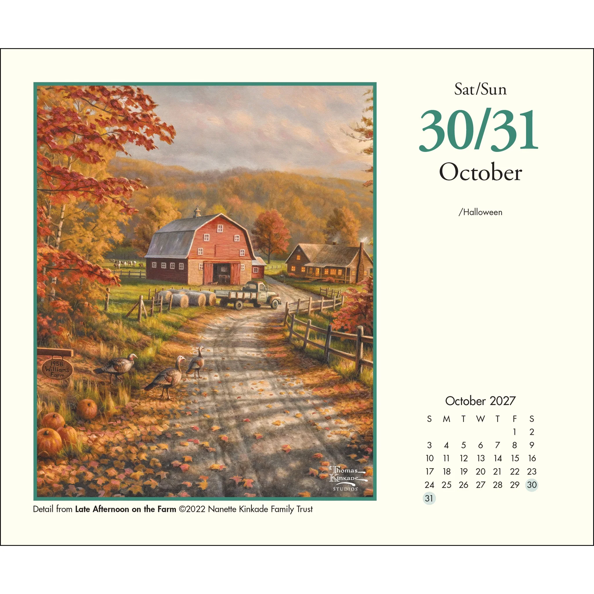Thomas Kinkade Studios 2027 Box Calendar - Image 5