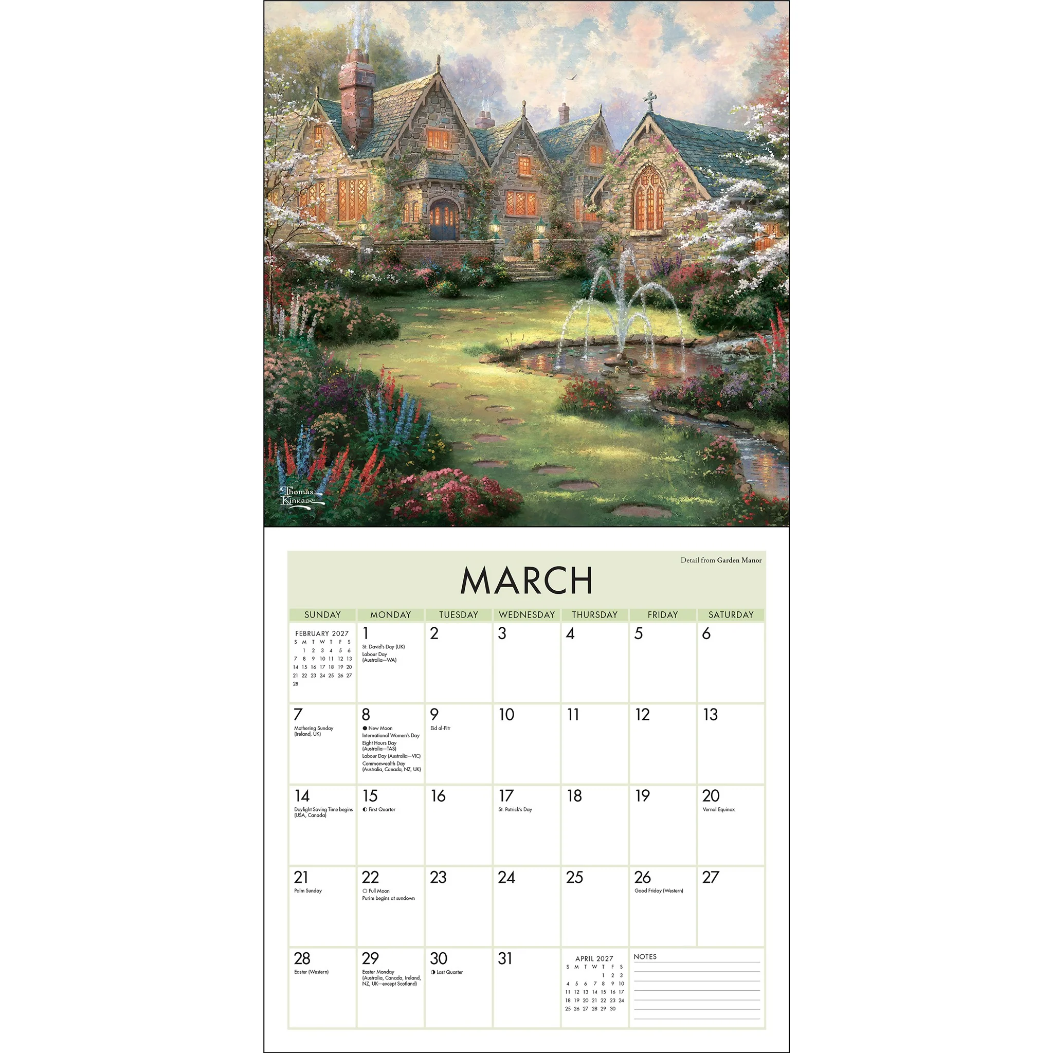 Thomas Kinkade Studios 2027 Mini Calendar - Image 4