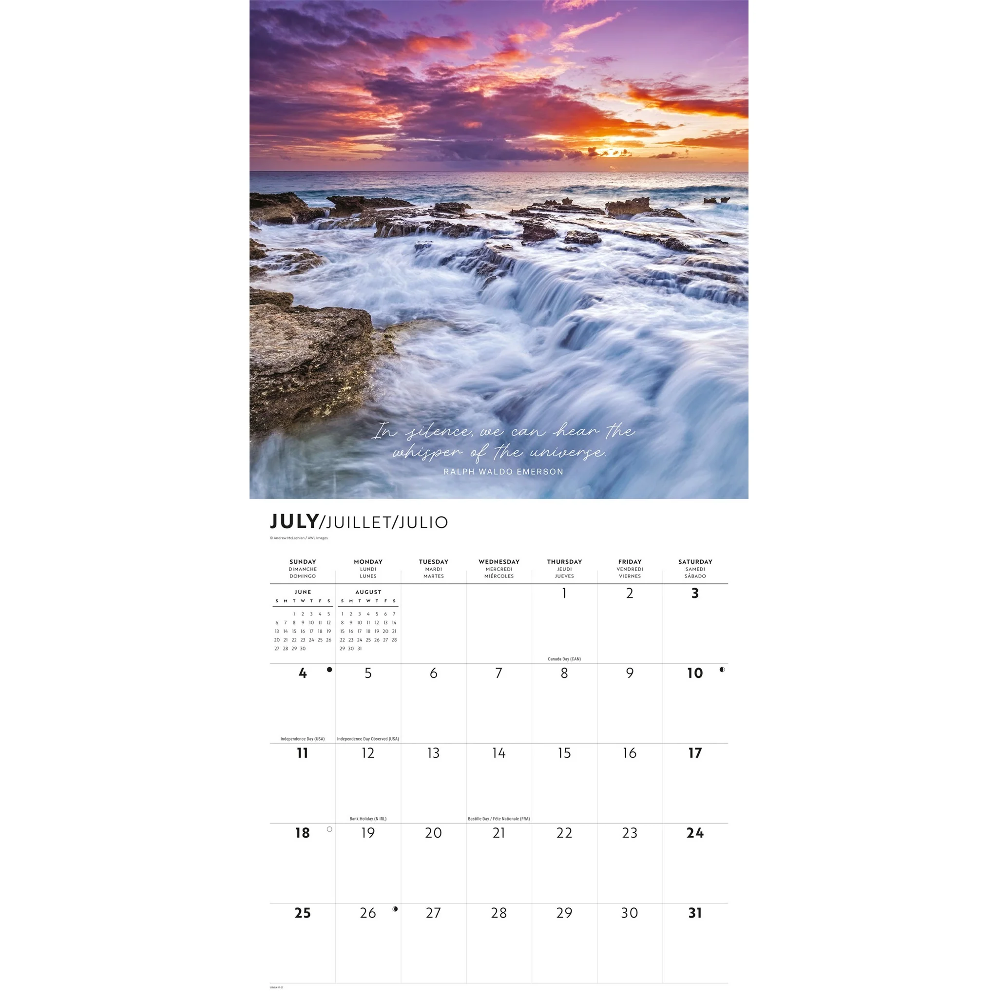 Tranquility 2027 Wall Calendar - Image 4