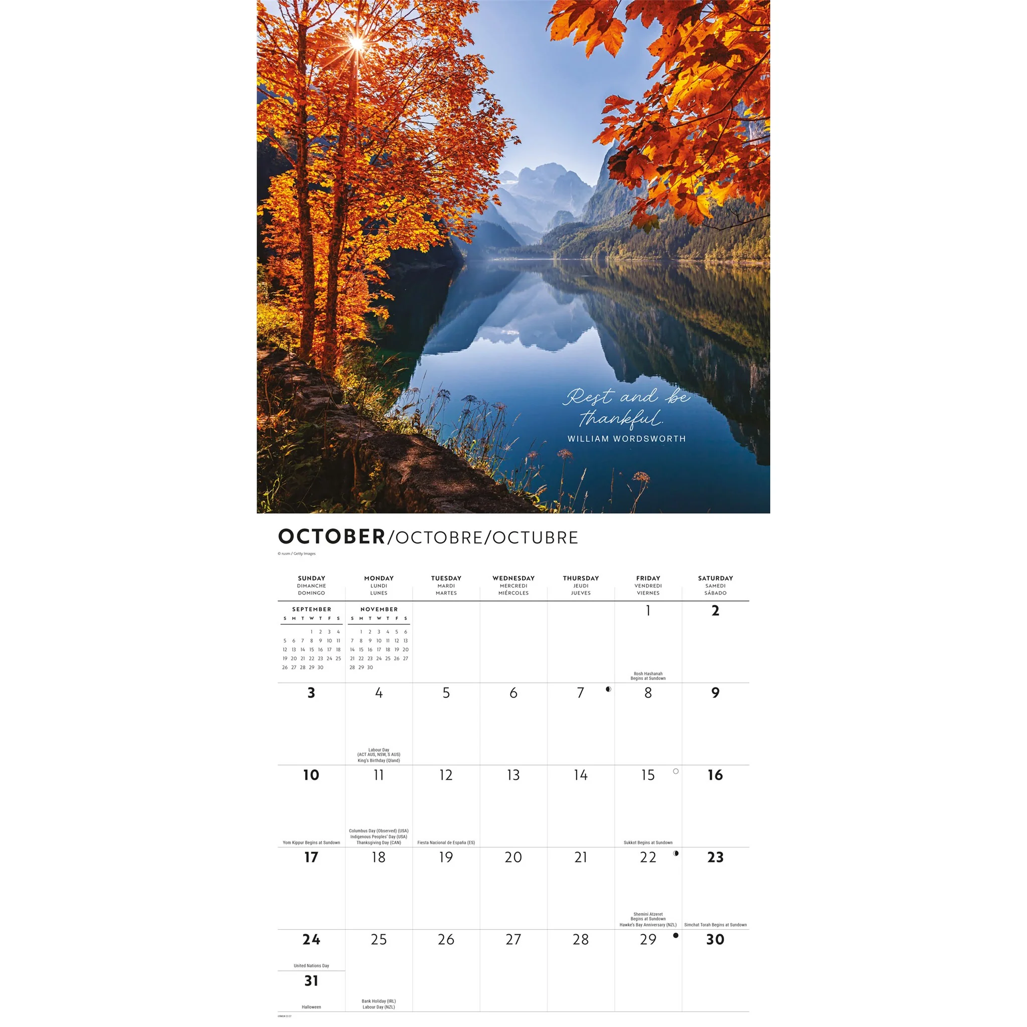 Tranquility 2027 Wall Calendar - Image 5