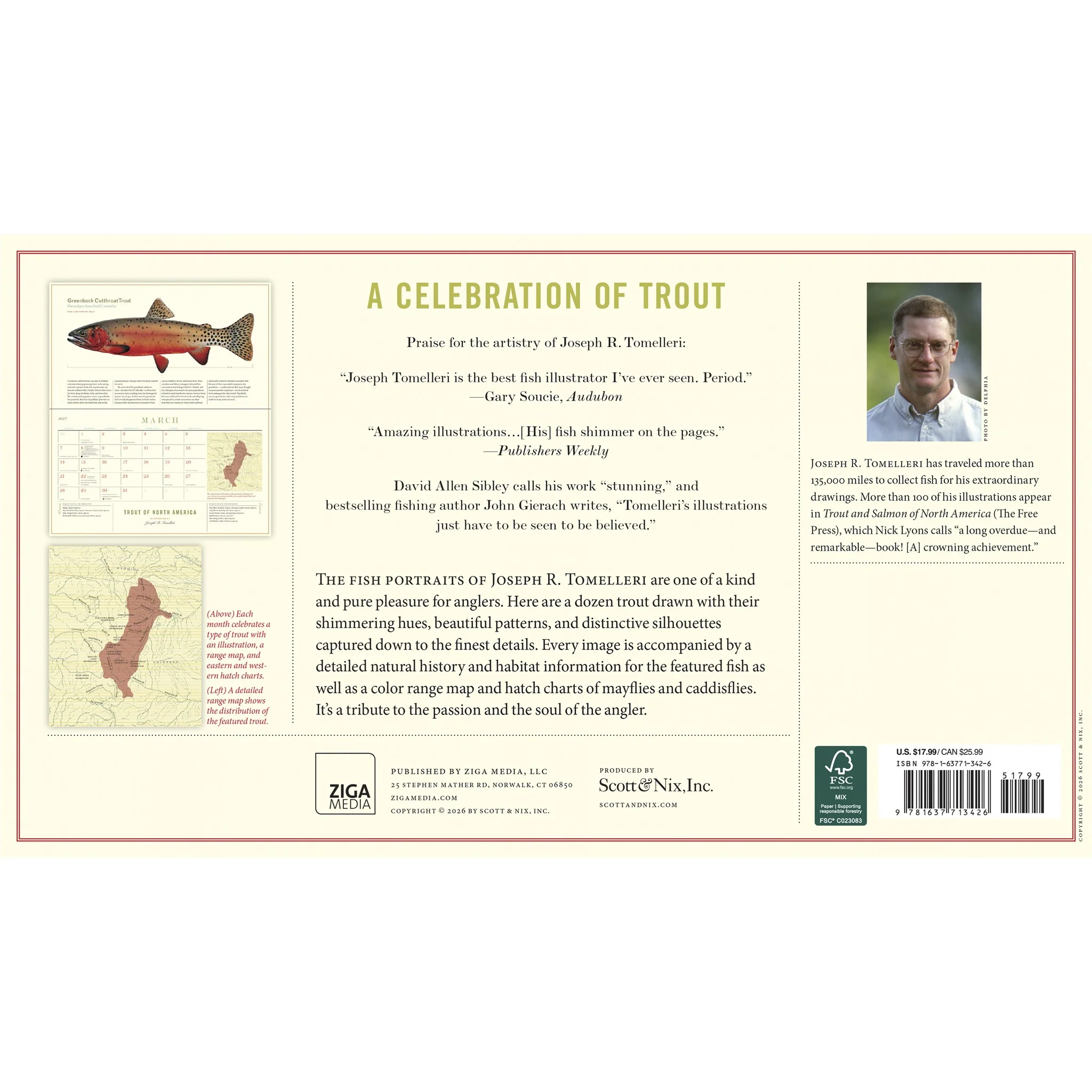 Trout of North America 2027 Wall Calendar - Image 2