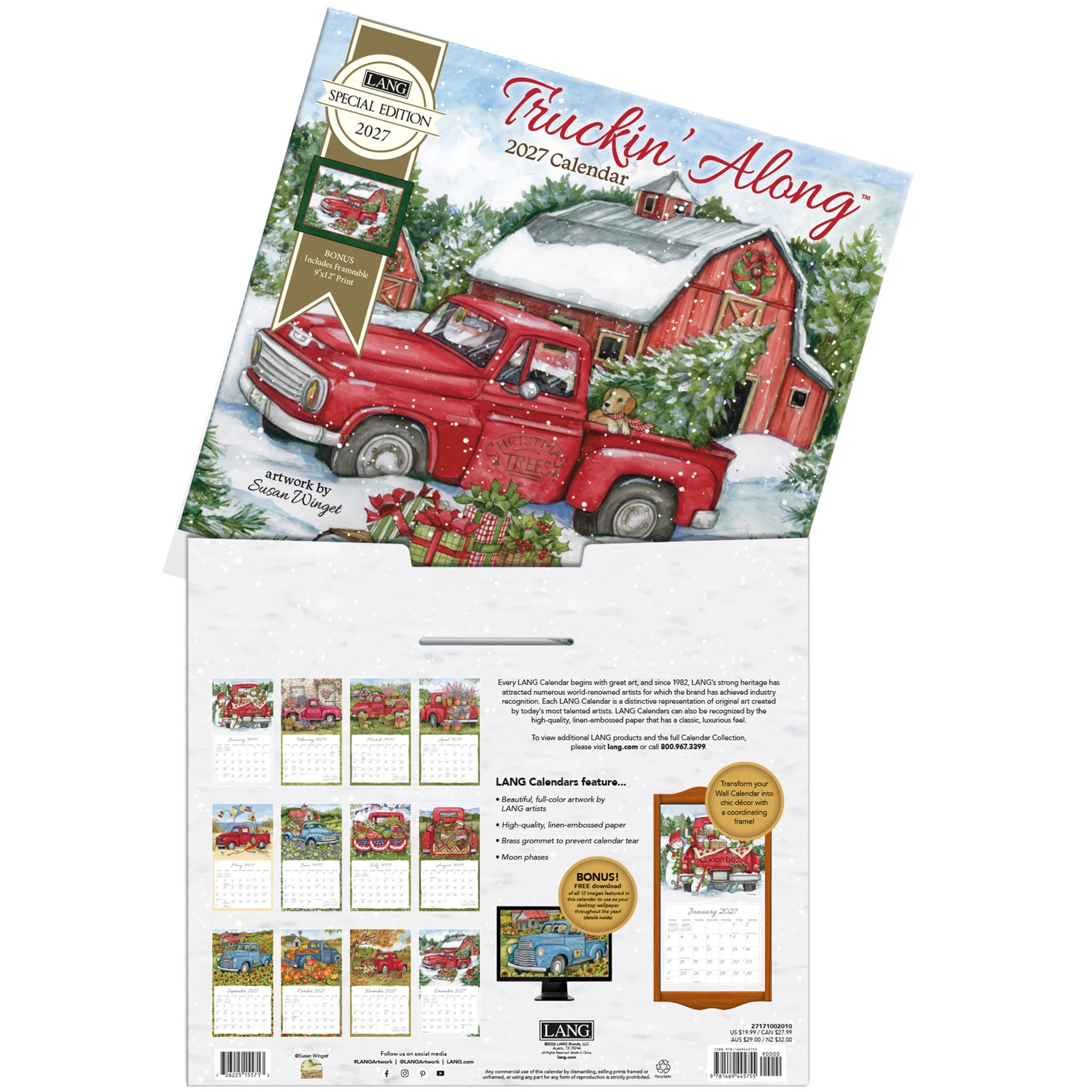 Truckin Along Special Edition with Print 2027 Wall Calendar - Image 5