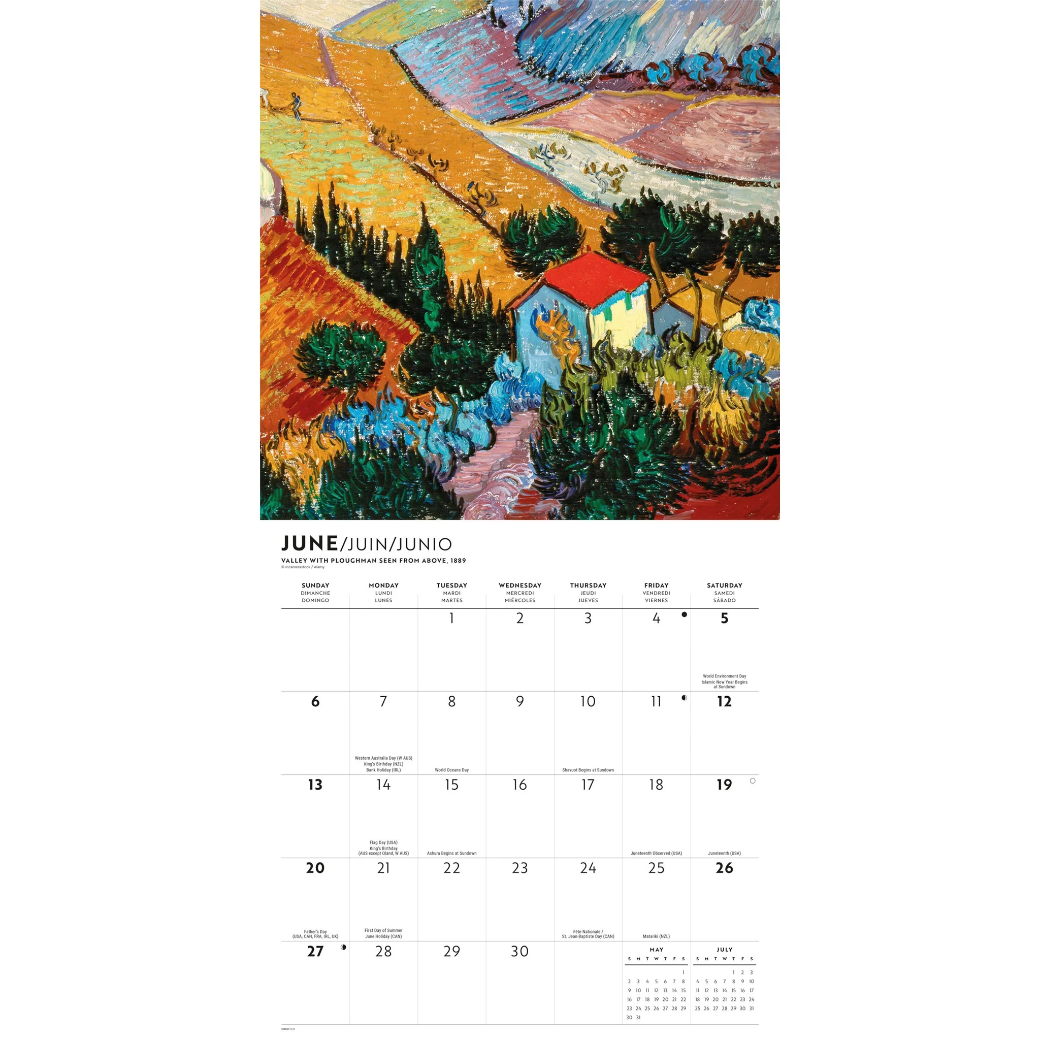 Van Gogh 2027 Wall Calendar - Image 4