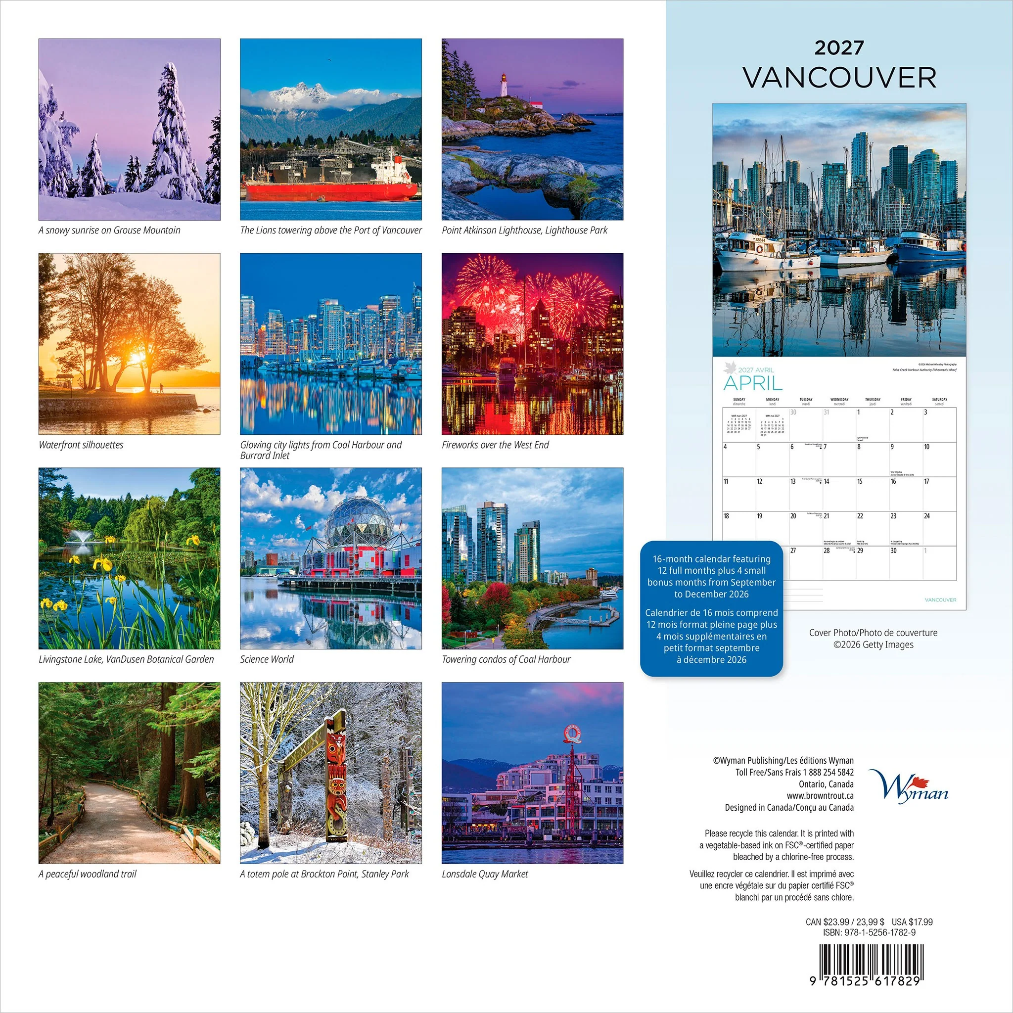 Vancouver 2027 Wall Calendar - Image 2