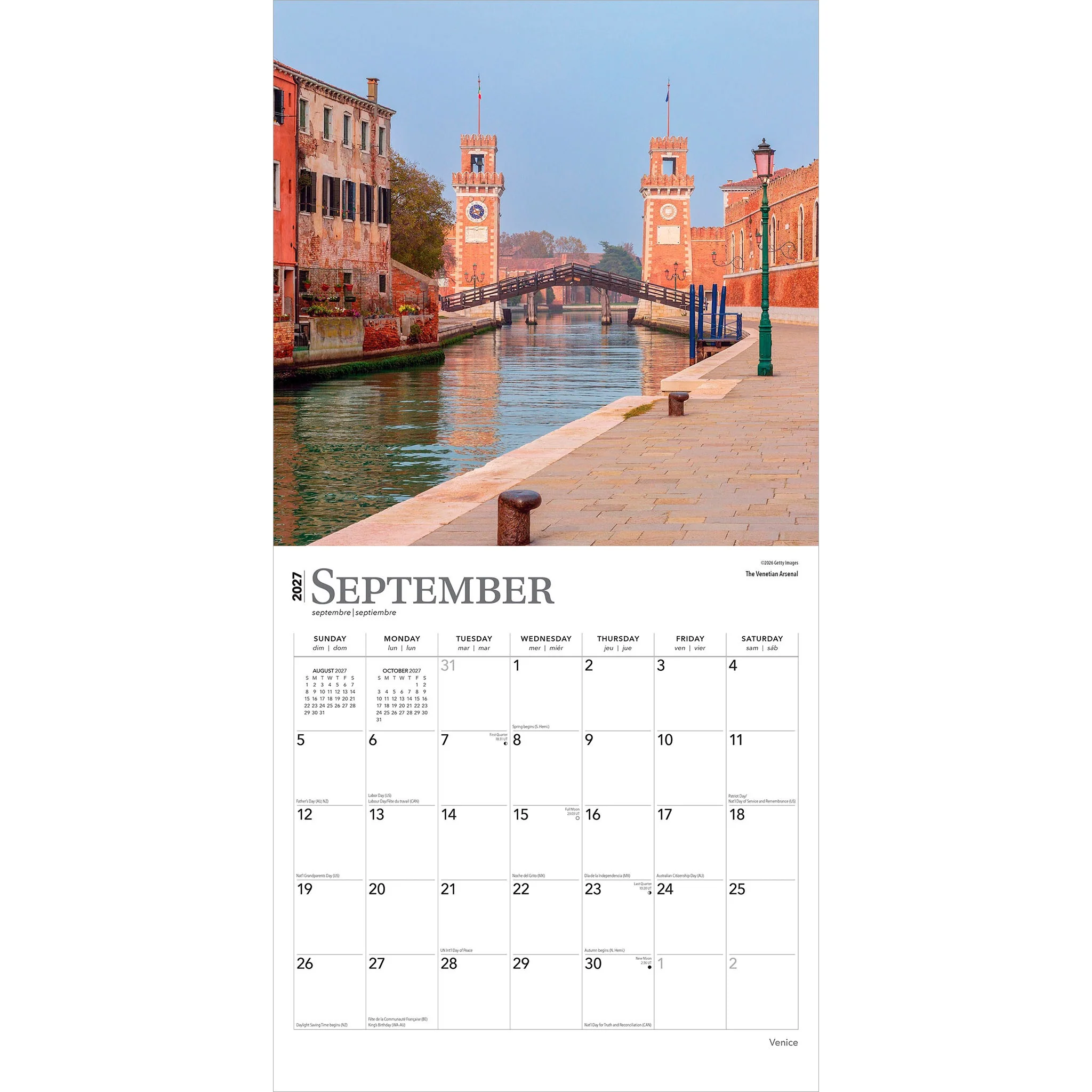 Venice 2027 Wall Calendar - Image 4