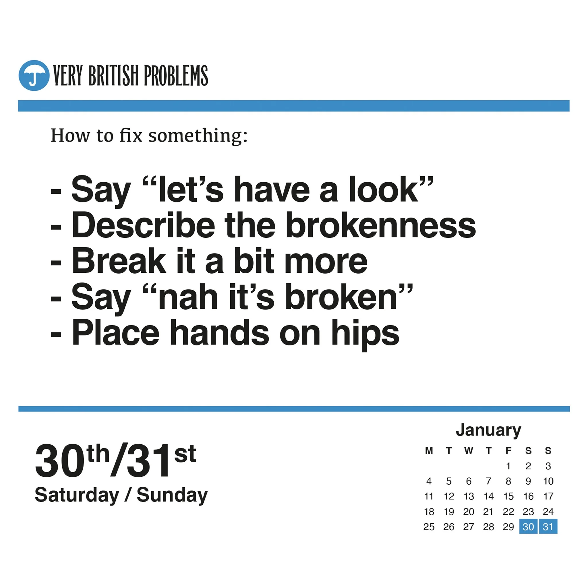 Very British Problems 2027 Box Calendar - Image 3
