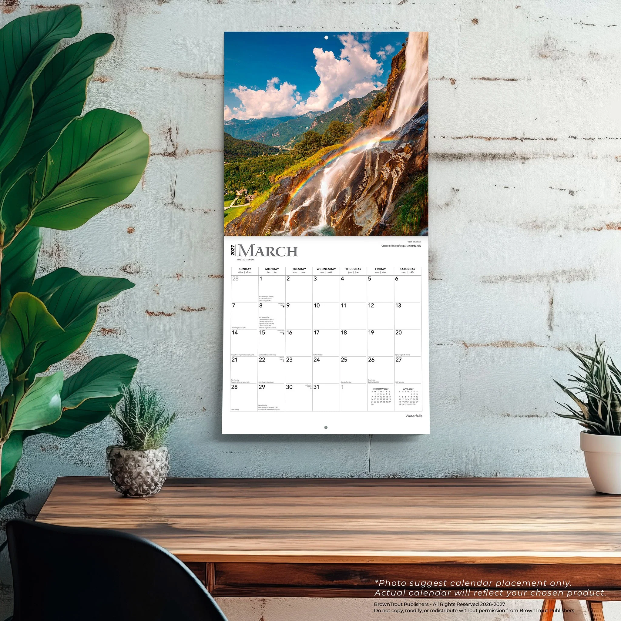 Waterfalls 2027 Wall Calendar - Image 5