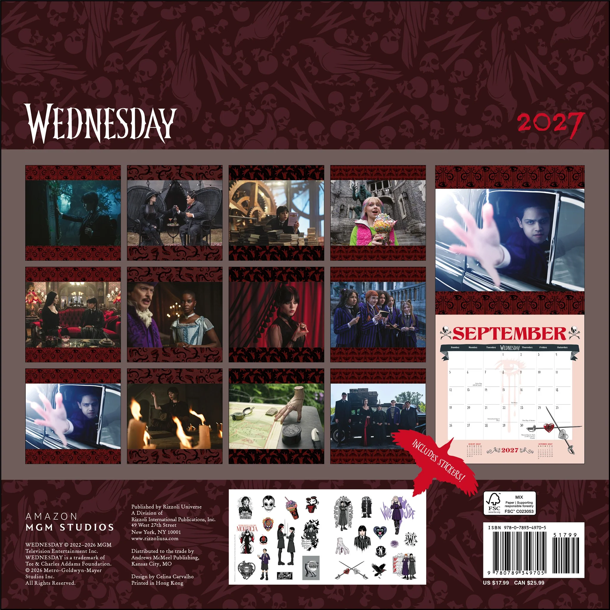 Wednesday 2027 Wall Calendar - Image 2