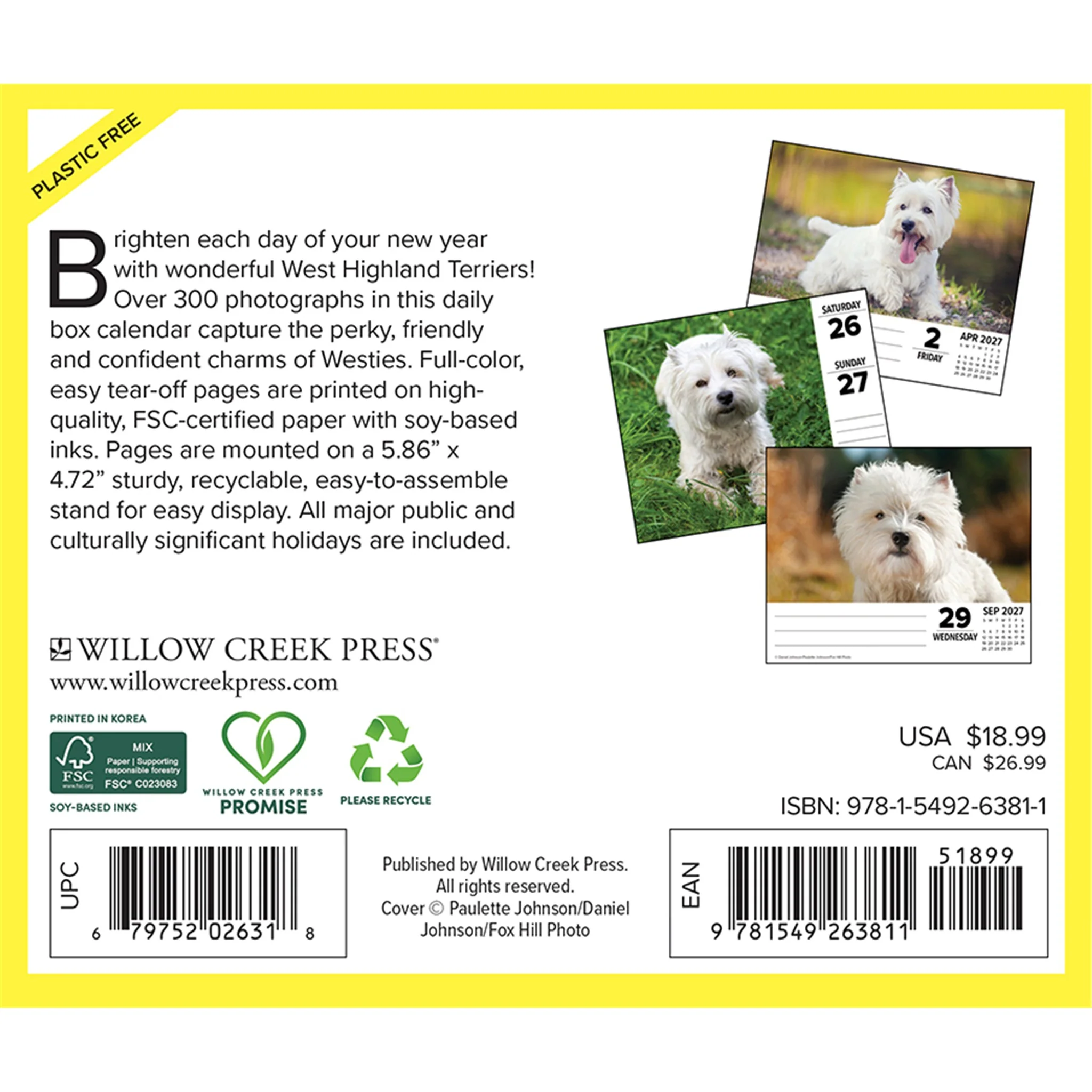 Westies 2027 Box Calendar - Online Only - Image 2