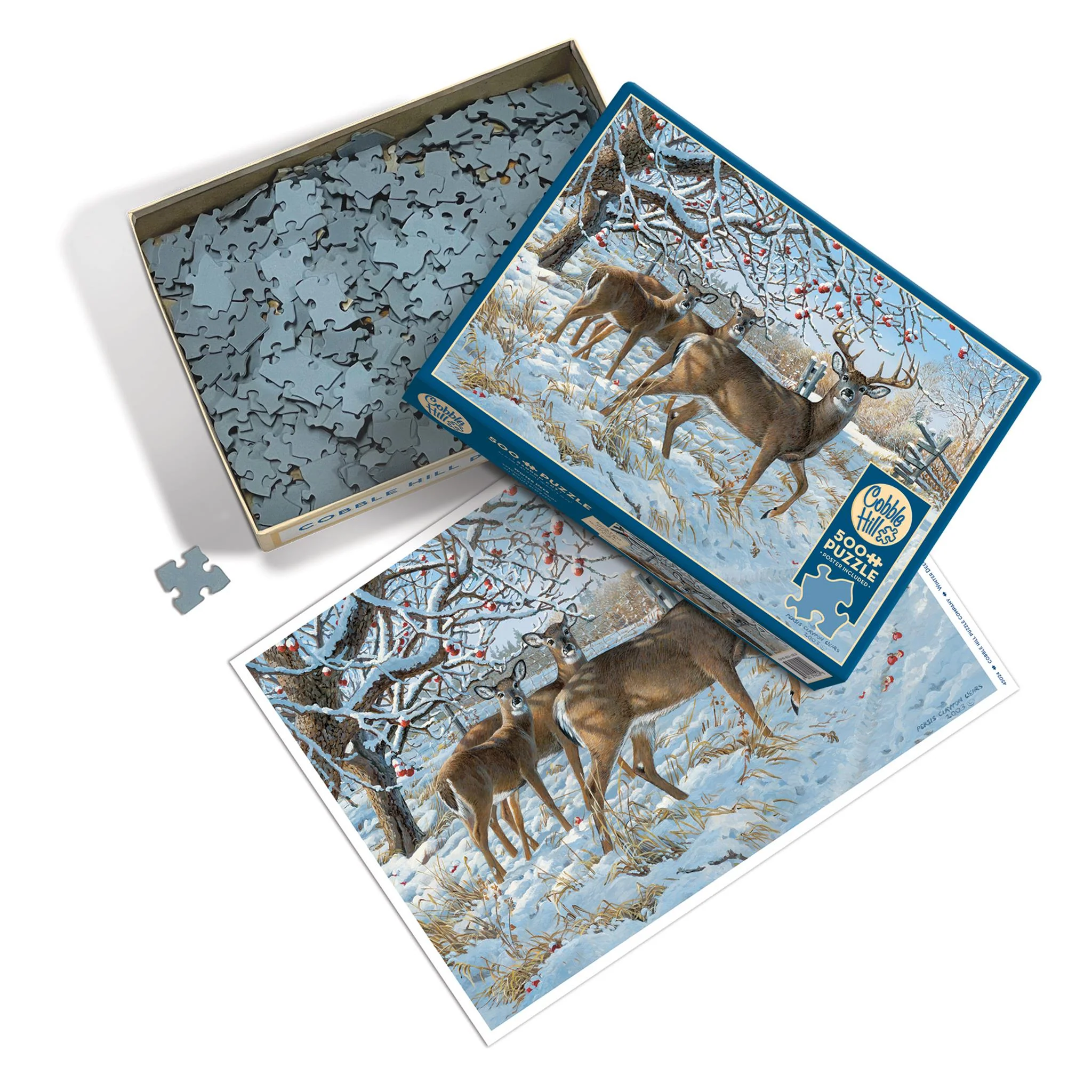 Winter Deer 500 Piece Puzzle - Image 3