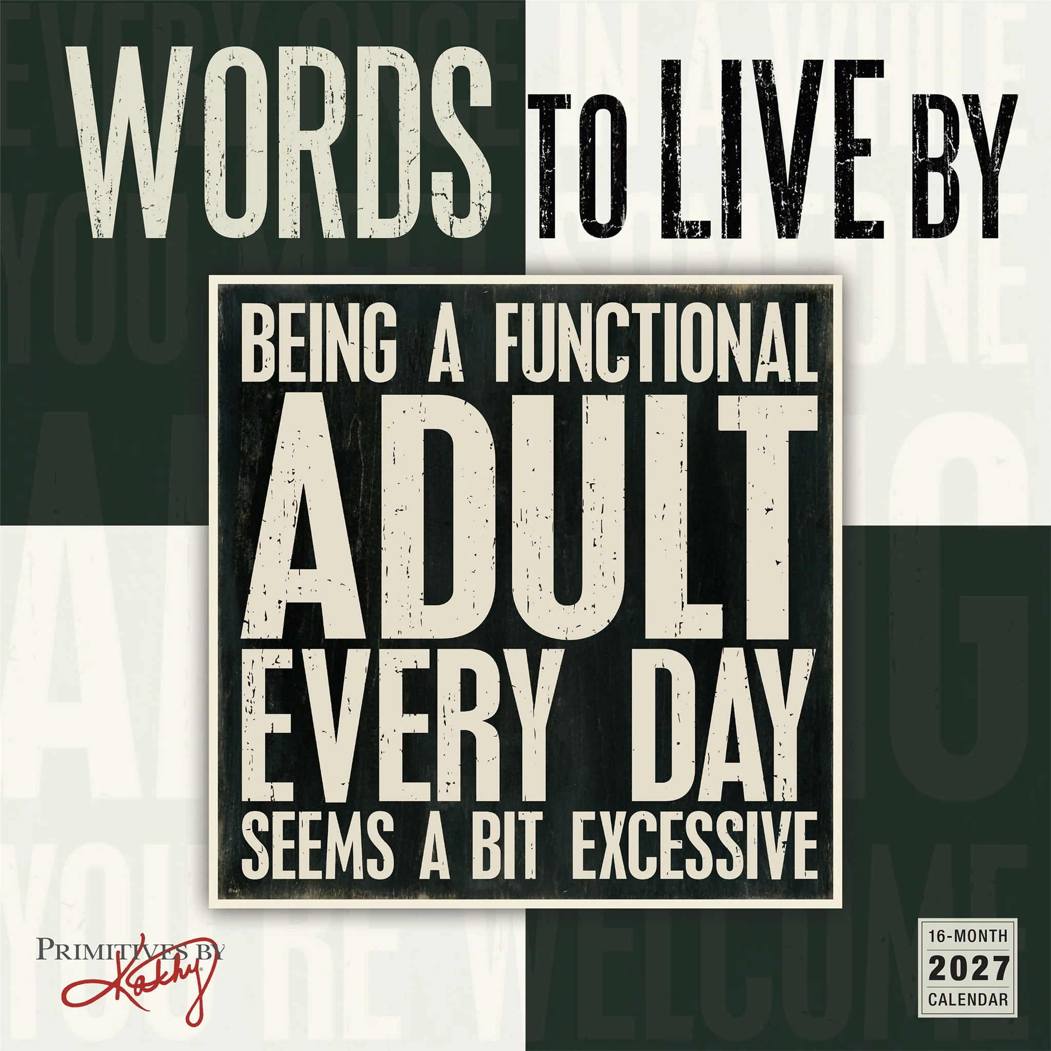 Words to Live By 2027 Wall Calendar
