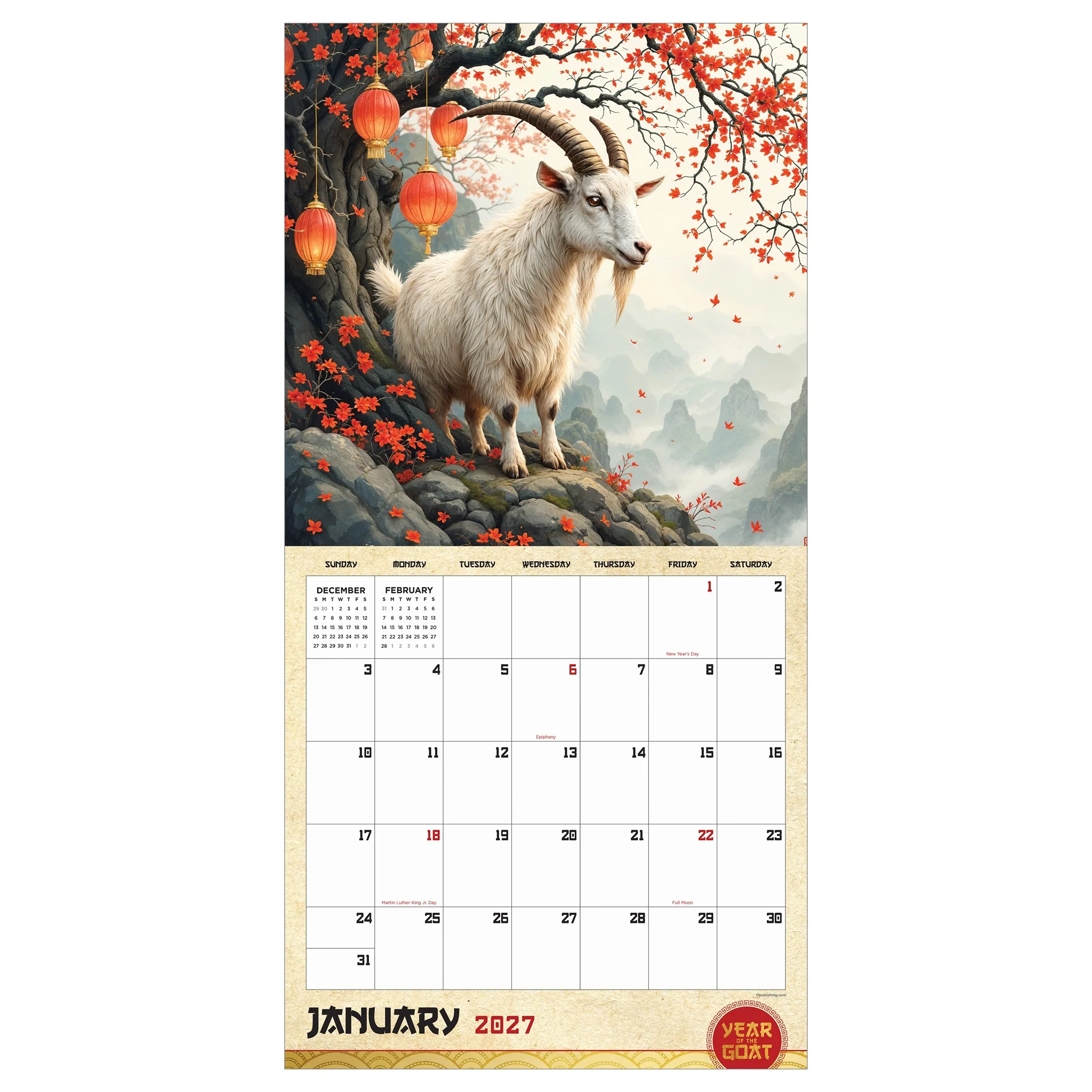 Year of the Goat 2027 Wall Calendar - Online Only - Image 3